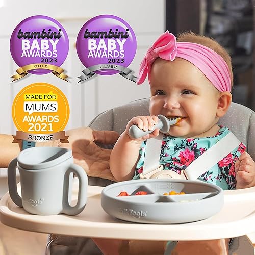 Miniatura 5 de TalkTools ITSY - Taza de entrenamiento de silicona para bebé, mini taza con popote para bebé, antifugas, a prueba de derrames y sin BPA, con