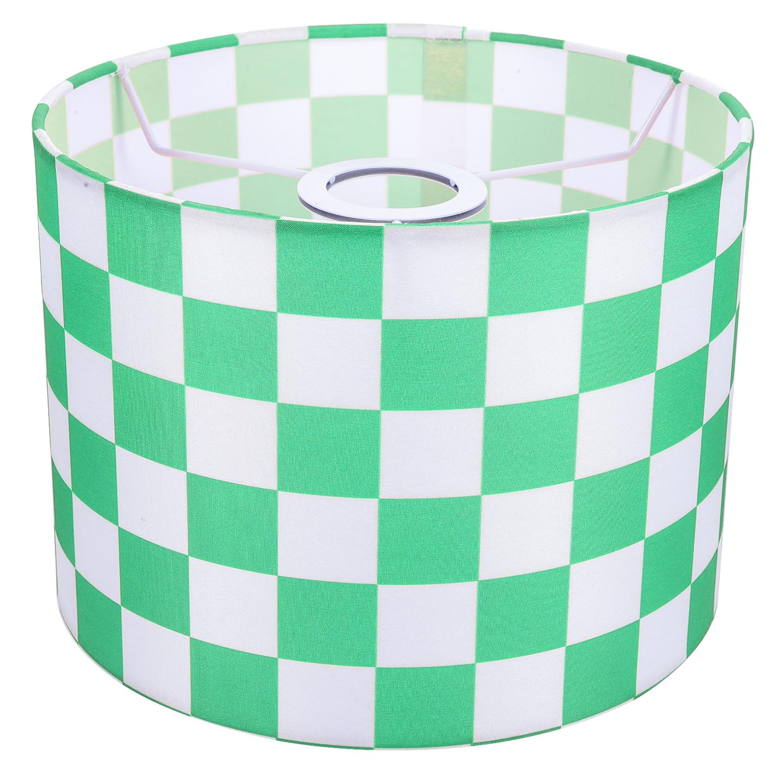 SEWACC Fabric Lamp Shade and Easy Installation with E27 Socket Featuring Smooth Touching Feeling with Simple Plaid Compatible for Table and Floor Lamps for Boys and Girls Room or Study
