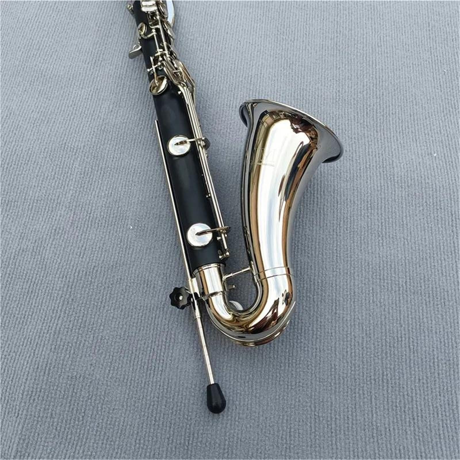 Clarinetto Professionale Chiavi Placcate Argento In Ebano Per Clarinetto Basso Professionale In Si Bemolle