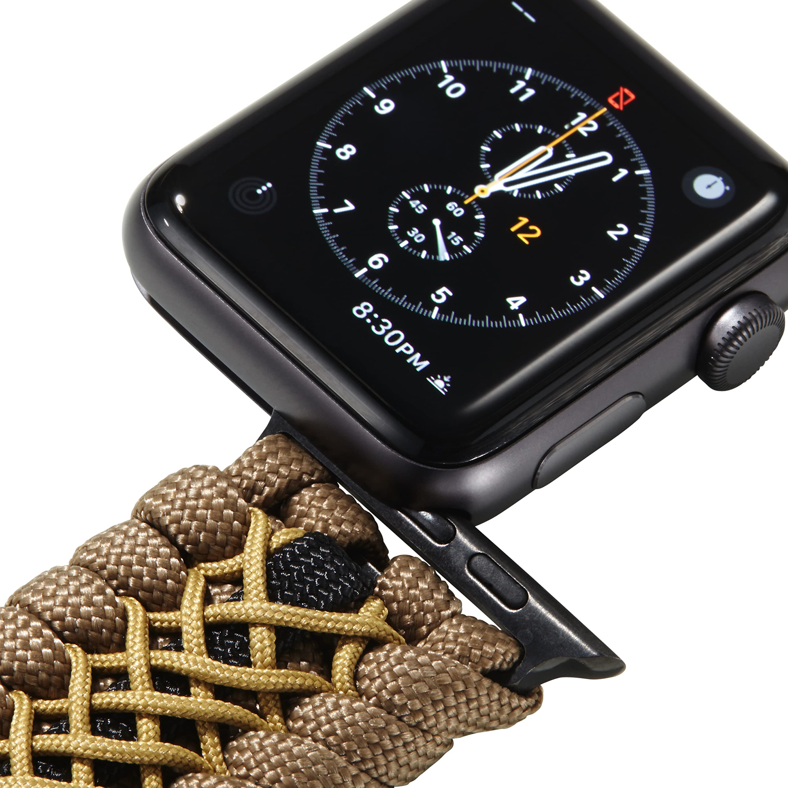 Savior Survival Gear Ersatzarmband für Apple Watch, 42 mm, aus 550 Paracord mit verstellbarem Edelstahlbügel