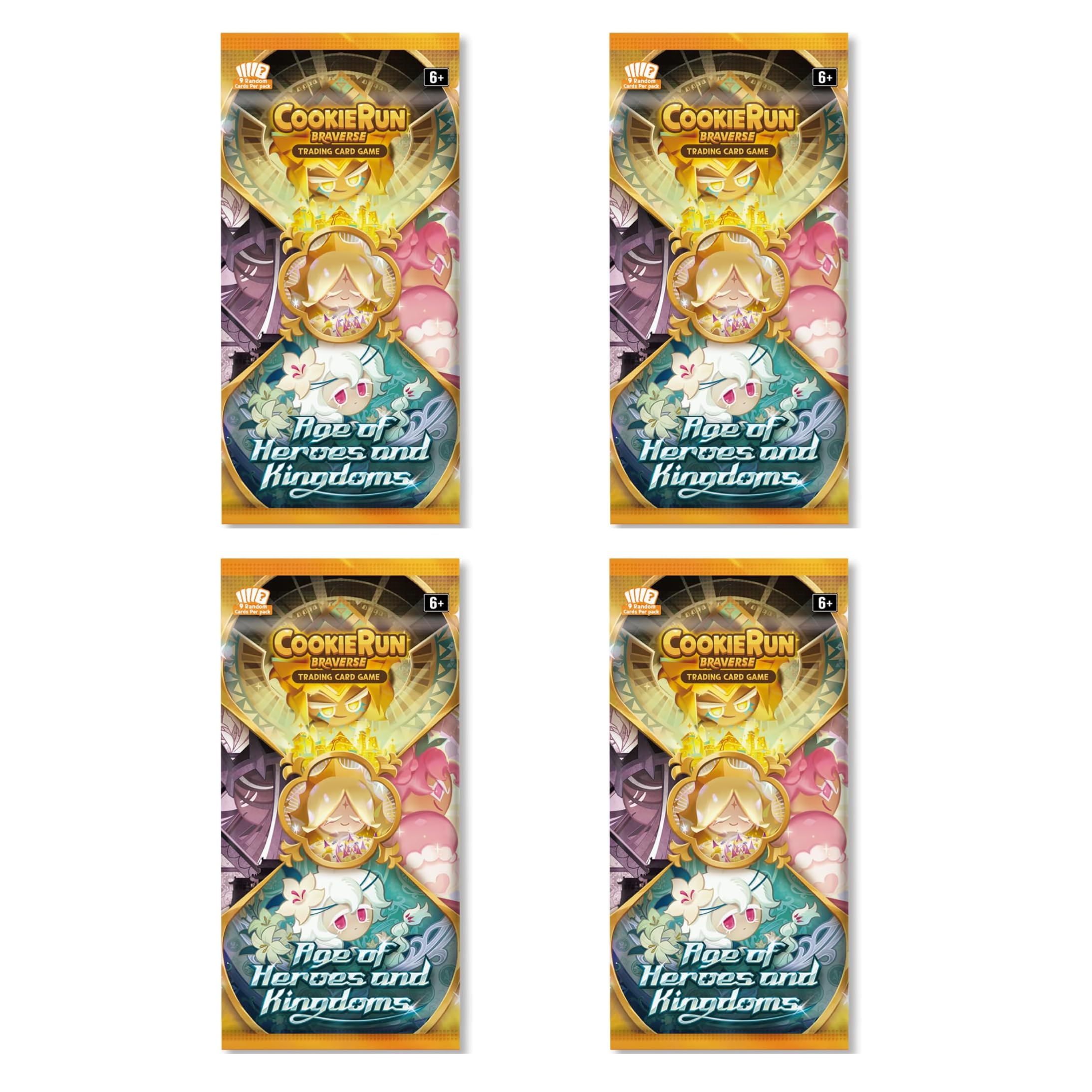 CookieRun TCG: Age of Heroes and Kingdoms Booster Set 2-4 Booster Packs | 2 Players | Ages 6+