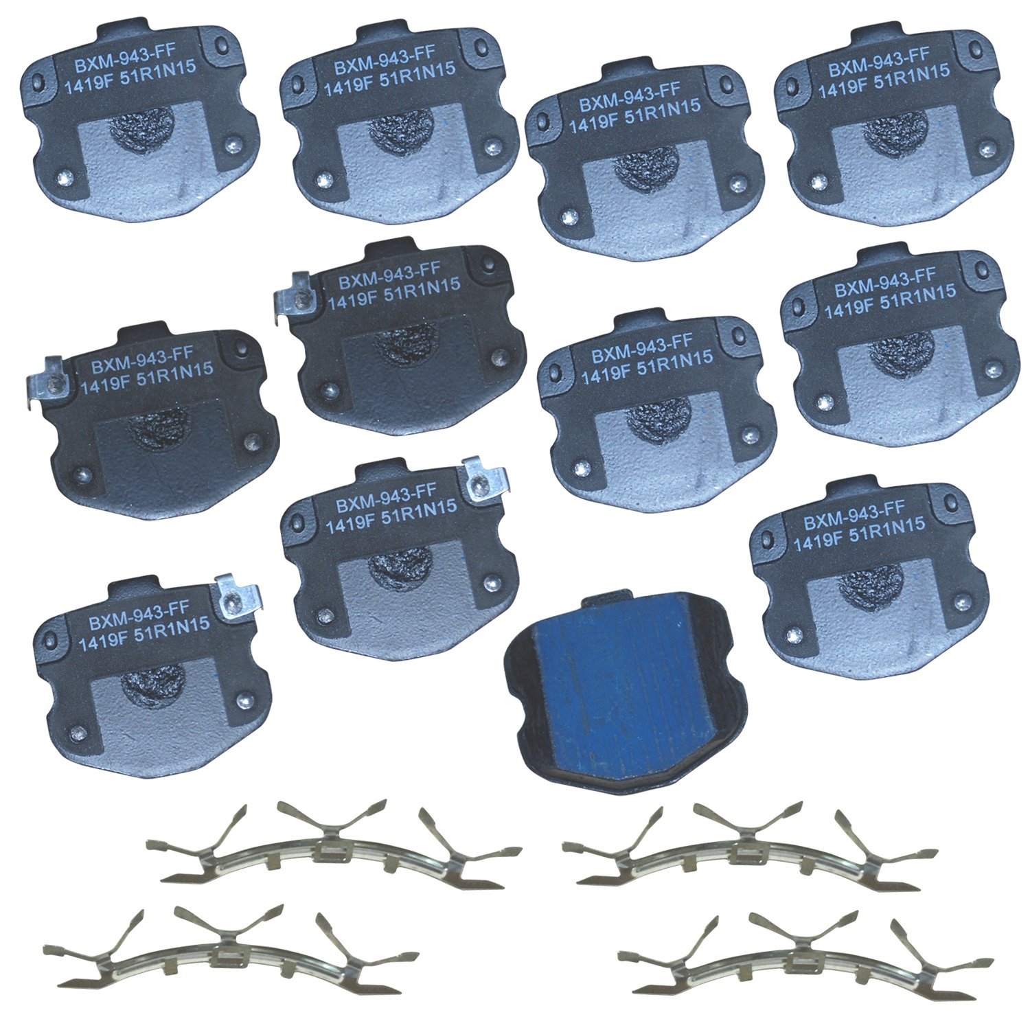 Bendix Premium SBM1419F Semi-Metallic Front Brake Pads for Chevrolet Corvette 2013-2006