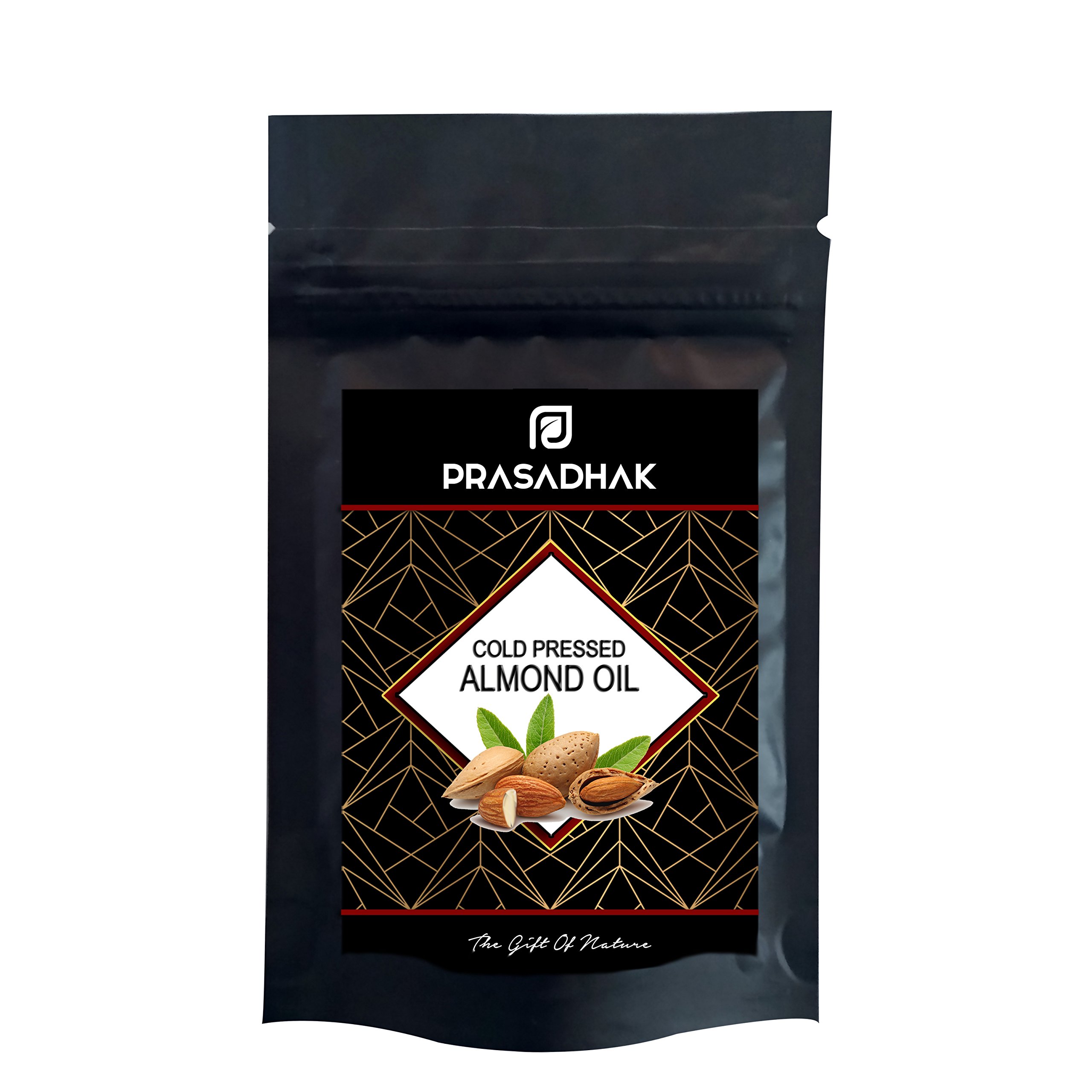 Sweet Almond Oil, Cold-Pressed, Pure (100 Grams)