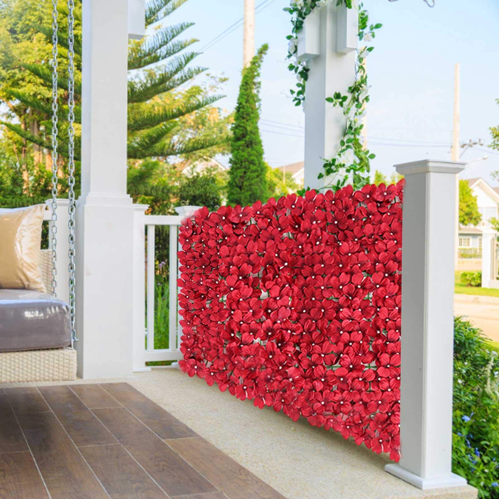Knstliche Hecke, Blumenzaun, Sichtschutz fr Geruschreduzierung und  Privatsphre, knstliche Efeu-Hecke, Outdoor-Gartendekoration, Rolle fr  Hinterhof, Zuhause, Privatsphre. : Amazon.de: Garten