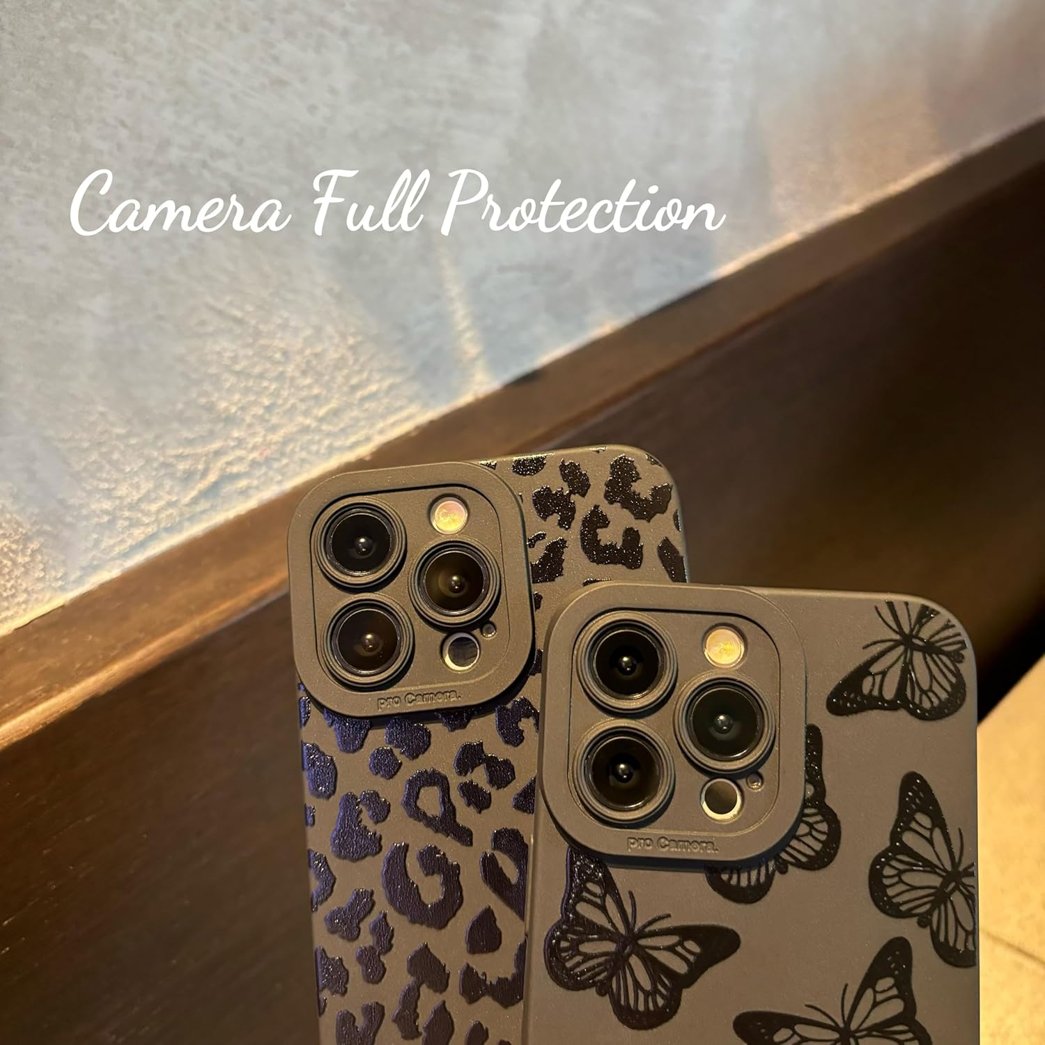 for iPhone 16 Pro Case 6.3 Inch 2024, Aesthetic Leopard Cheetah Print Phone Case for Women Girls Men, Slim Silicone Protective Phone Cover for iPhone 16 Pro, Black Leopard - Image 3