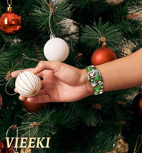 Vista 130 de Correas de reloj navideñas compatibles con Samsung Galaxy Watch de 1.575 pulgadas, 1.732 pulgadas, 0.787 pulgadas, correa de silicona de repuesto