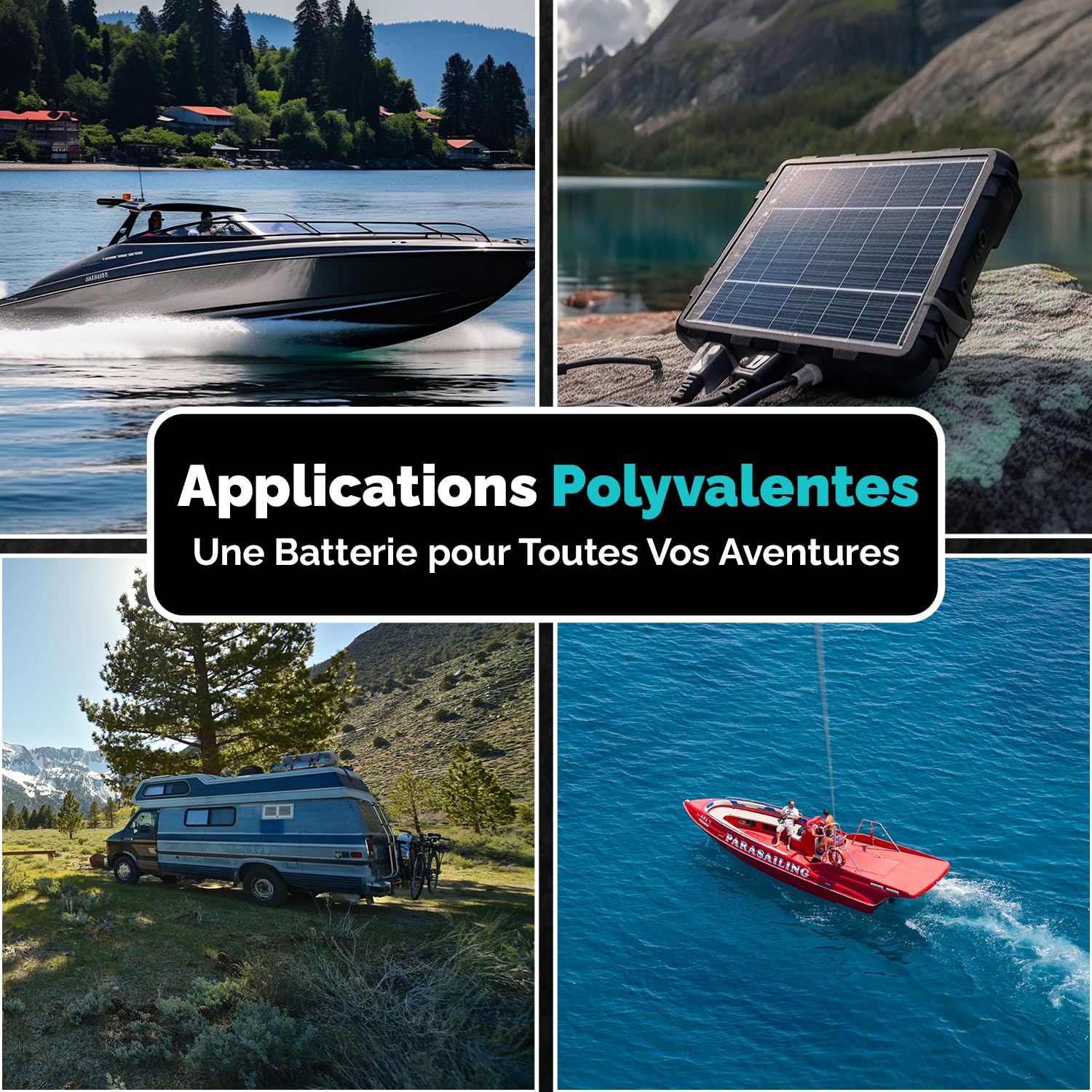 Batterie AGM 100Ah 12V Décharge Profonde Sans Entretien Étanche – Accumulateur Idéal pour Panneaux Solaires, Camping-Car, Voiture, Bateau, Fourgon Aménagé, Systèmes Photovoltaïques, Énergie Solaire,