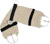 Cincha Weaver Equine Rayon de 17 hebras para caballo, cincha antideslizante con hebilla plana, accesorios de equitación western, color tostado/negro 1