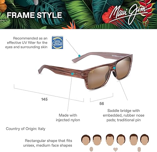 Miniatura 6 de Maui Jim Gafas de sol rectangulares Keahi