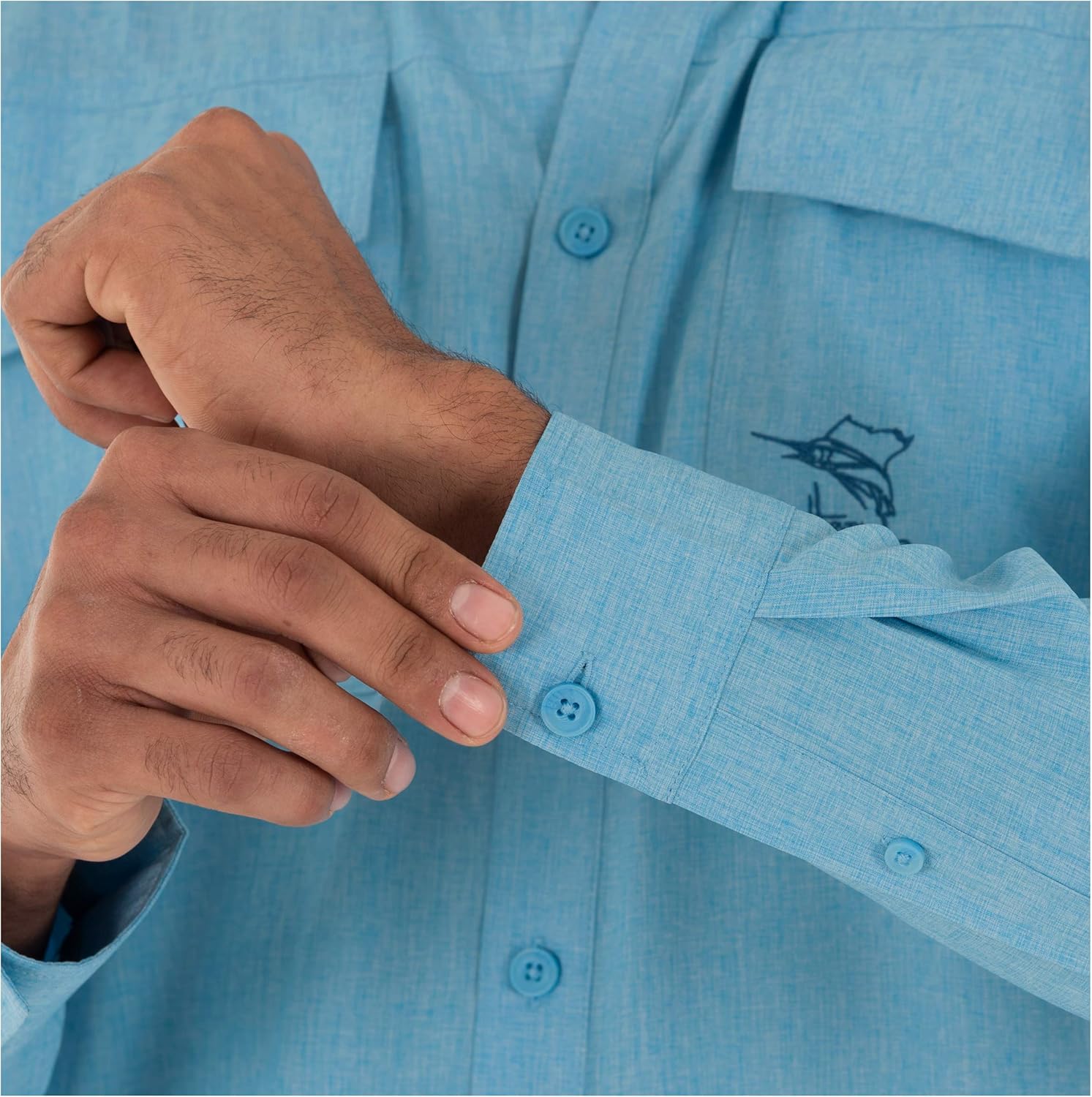 Guy Harvey Men's Long Sleeve Performance Fishing Shirt - Image 4