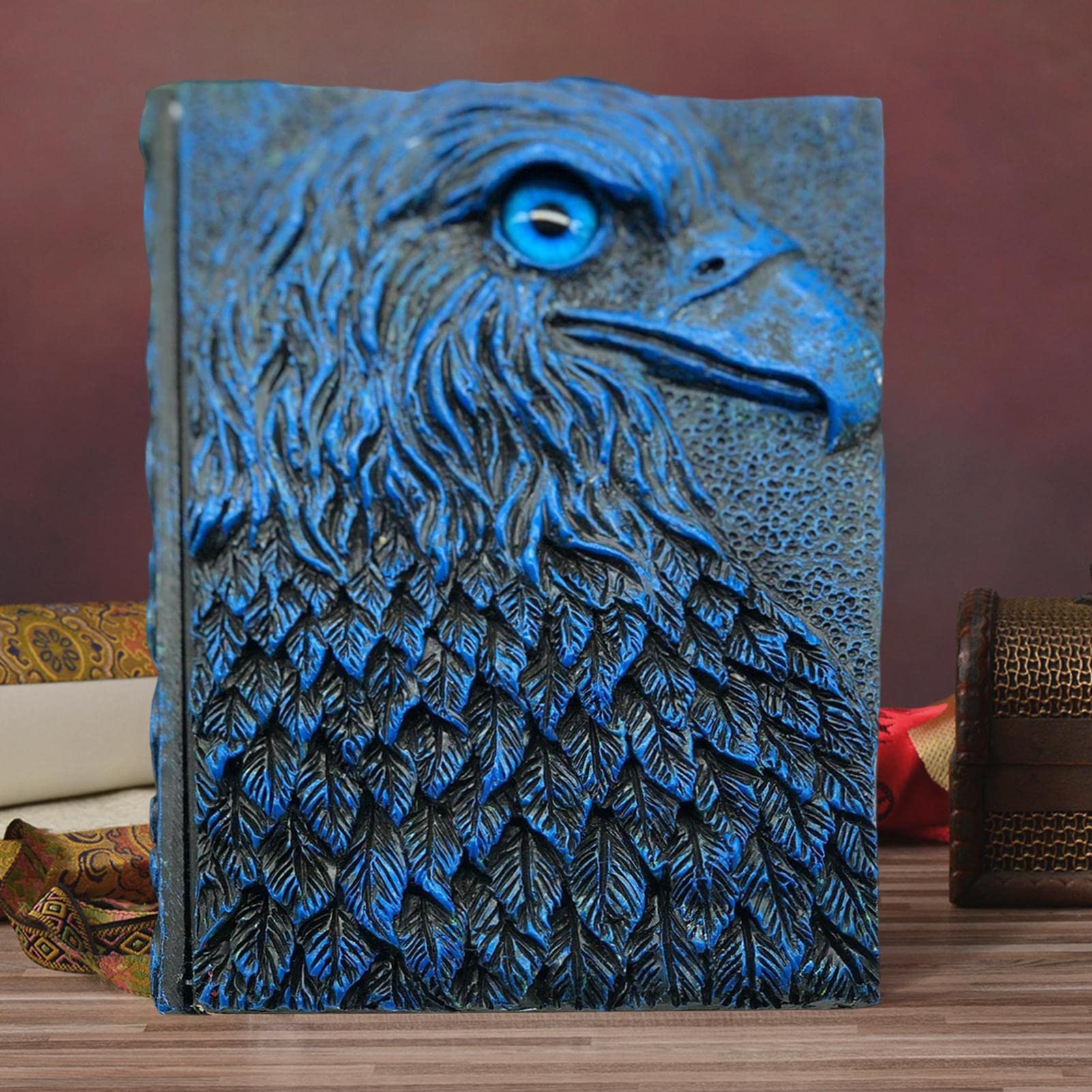 Taccuino vintage con design in rilievo 3D, con copertina rigida