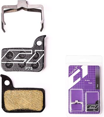 Bike Disc Brake Pads Compatible for SRAM Monoblock Asymmetric Caliper Red AXS 22 Force Rival Level HydroR 2-Piston - Ultimate Braking Power for Road/Gravel Bikes 75 Semi-Metallic