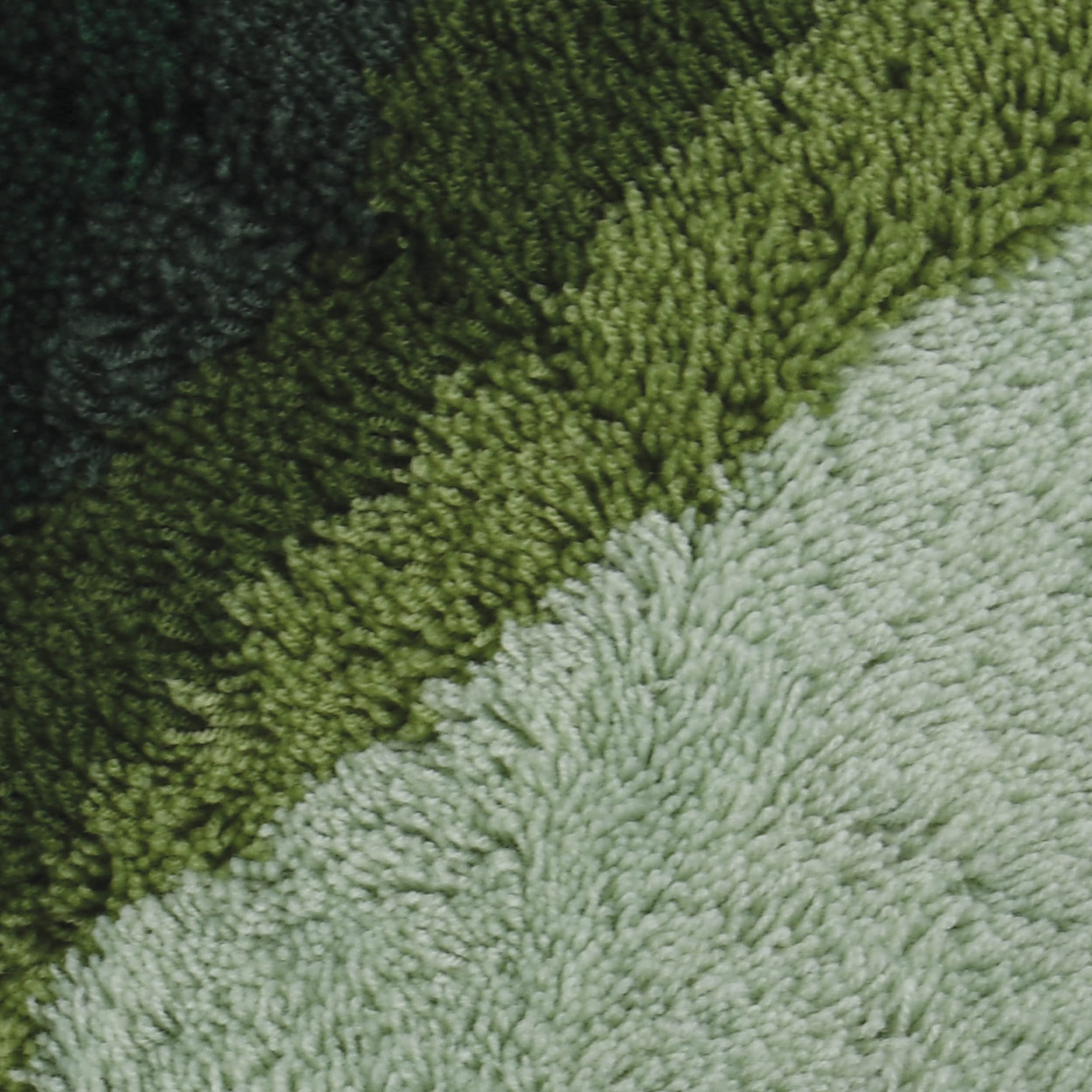 Spirella Alfombrilla de baño de Pelo Largo, Suave, Antideslizante, Adecuada para calefacción por Suelo Radiante, 70 x 120 cm, Color Verde