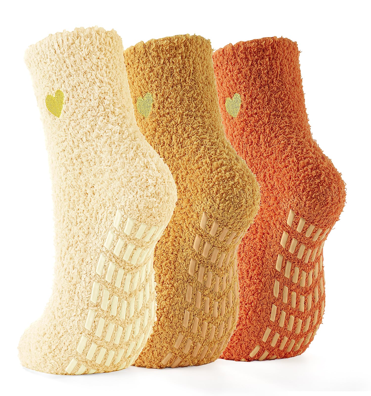 Slipper Socks for Women Men Grip Hospital Socks with Grips Fuzzy Non Slip Warm Womens Gifts