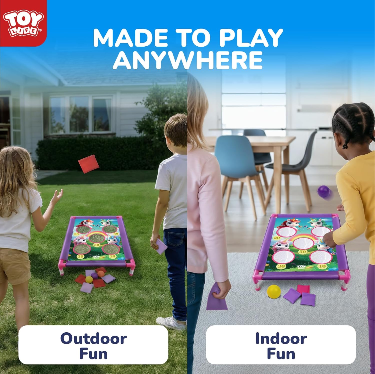 Fun in the Sun: TOY Life Bean Bag Toss Game Review for Kids!
