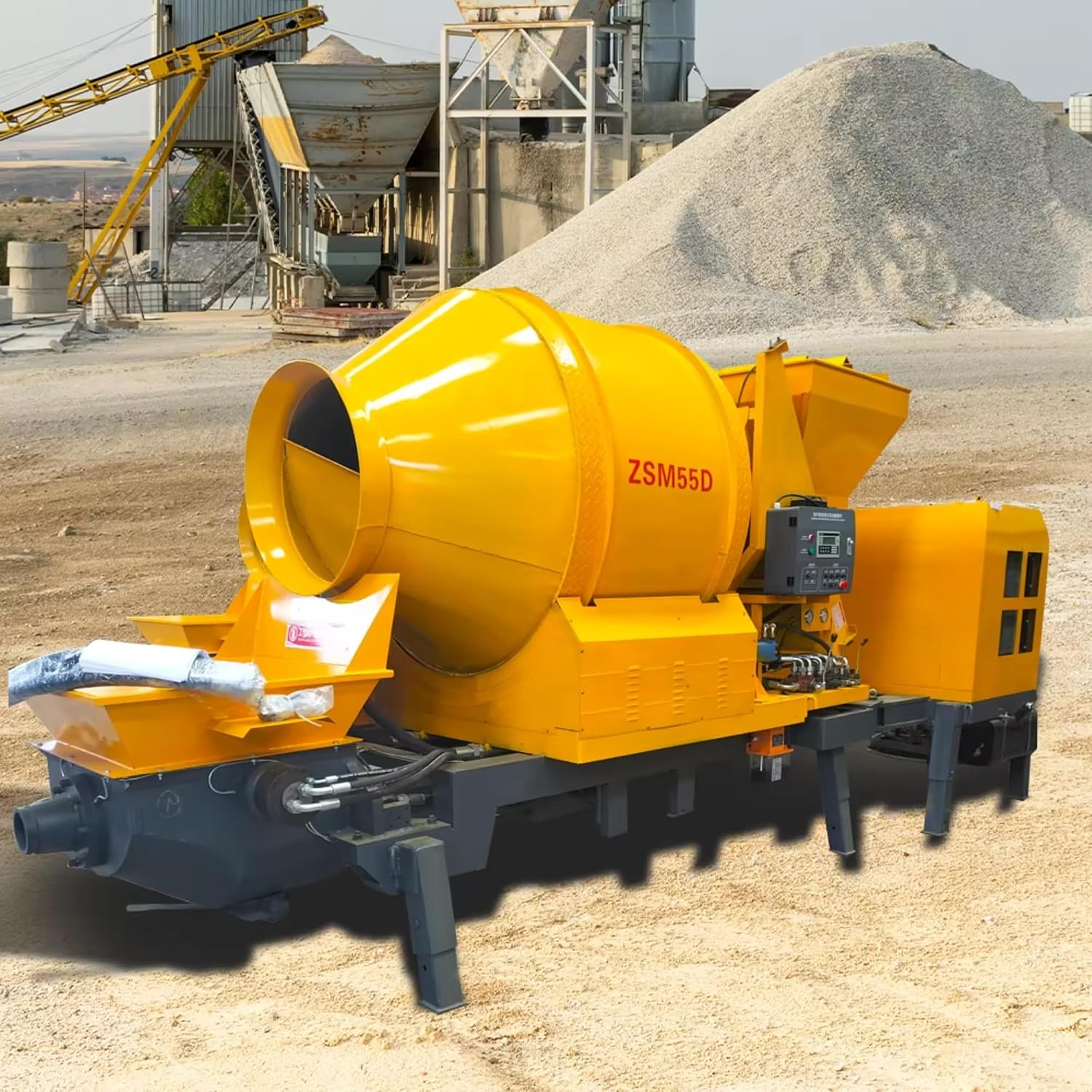 oncrete Mixer Pump for Farms, Mobile Cement Mixer Pump for Agricultural Buildings, Small Concrete Pump for Livestock Housing & Silos
