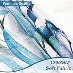 Fabric Shower Curtain, Watercolor Leaves Plant with Floral Bathroom Shower Curtain, Mildew Resistant, Weighted Hem, Boho Shower Curtain with 12 Hooks, Long Shower Curtain, 72''x72''