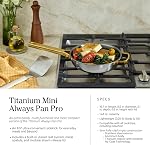 Our Place Titane Pro Ensemble d'articles de cuisine (4-Piece) – Toujours pan & Pot parfait , technologie sans revêtement antiadhésif , Titanium Tri-Ply & Acier inoxydable, sans danger pour four, induction & Planches de cuisson jusqu'à 400°C
