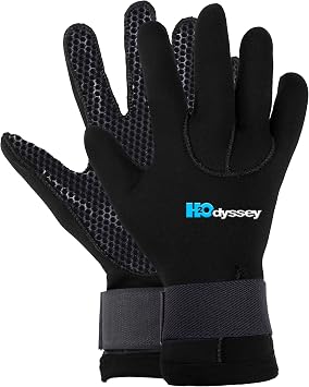 H2ODYSSEY 3mm Neoprene Scuba Diving Therma Gloves - Five Finger Water Gloves