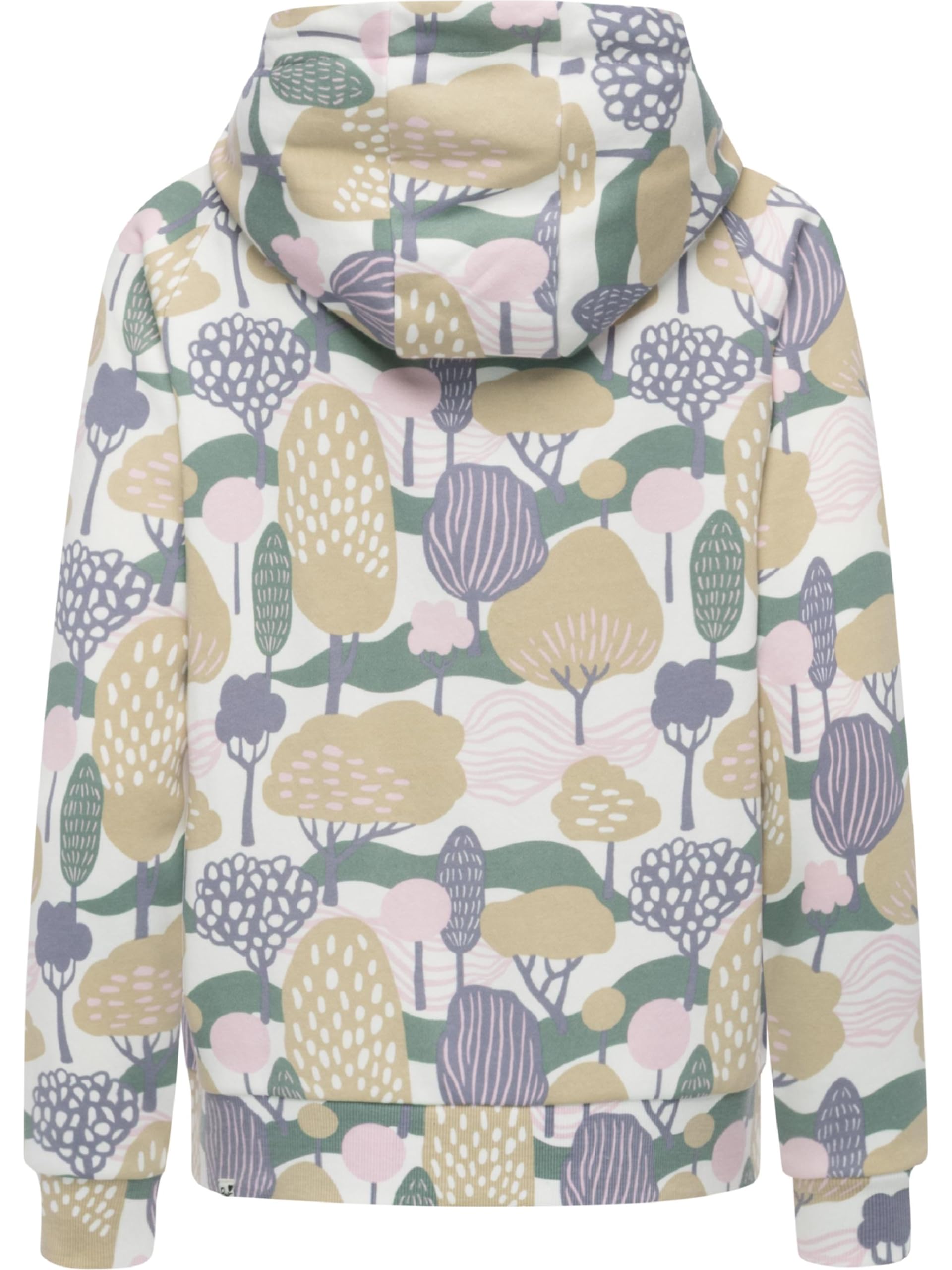 Ragwear Damska bluza treningowa kurtka sportowa z nadrukiem na całej powierzchni i kapturem Fllawia Print XS-3XL