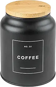 Ou Pote em Metal Coffee 1,1L Preto Linha Sense
