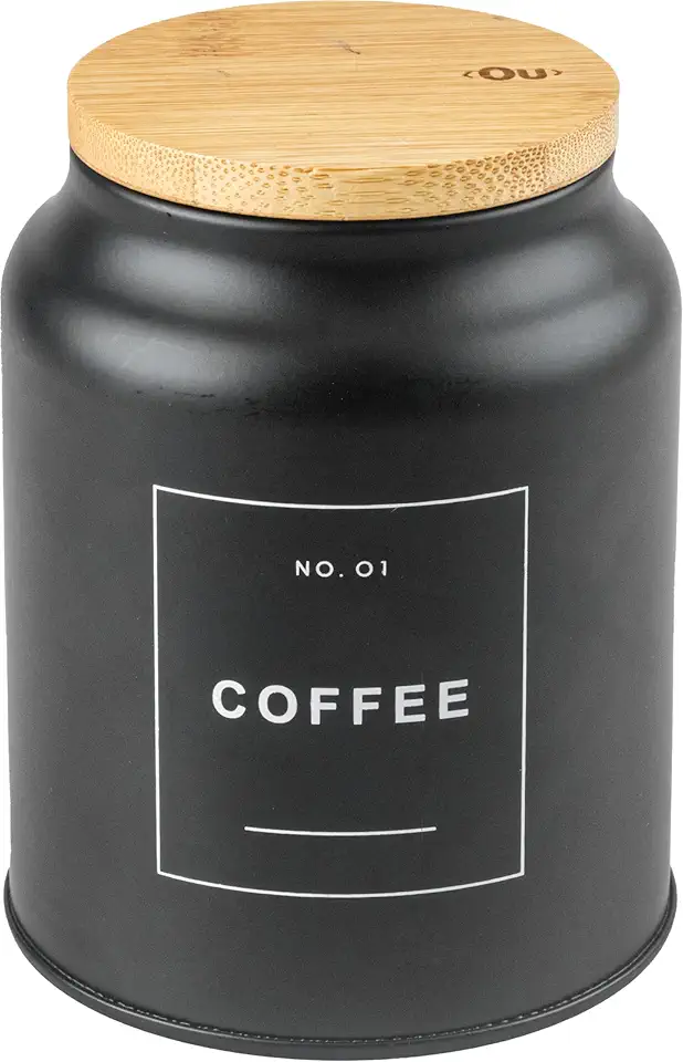 Ou Pote em Metal Coffee 1,1L Preto Linha Sense