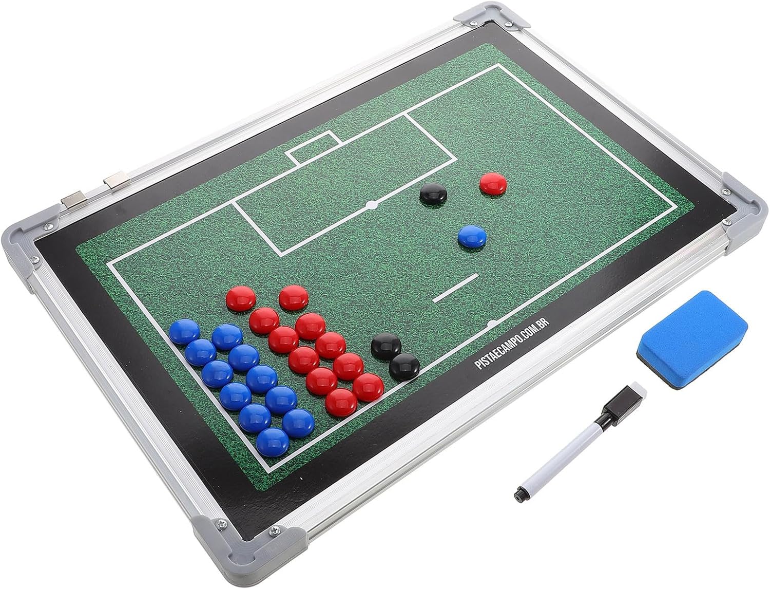 TOYANDONA Football Coaching Board Aluminum Alloy Dry Erase Writing Board for Soccer Coaches for Football Training and Match Supplies