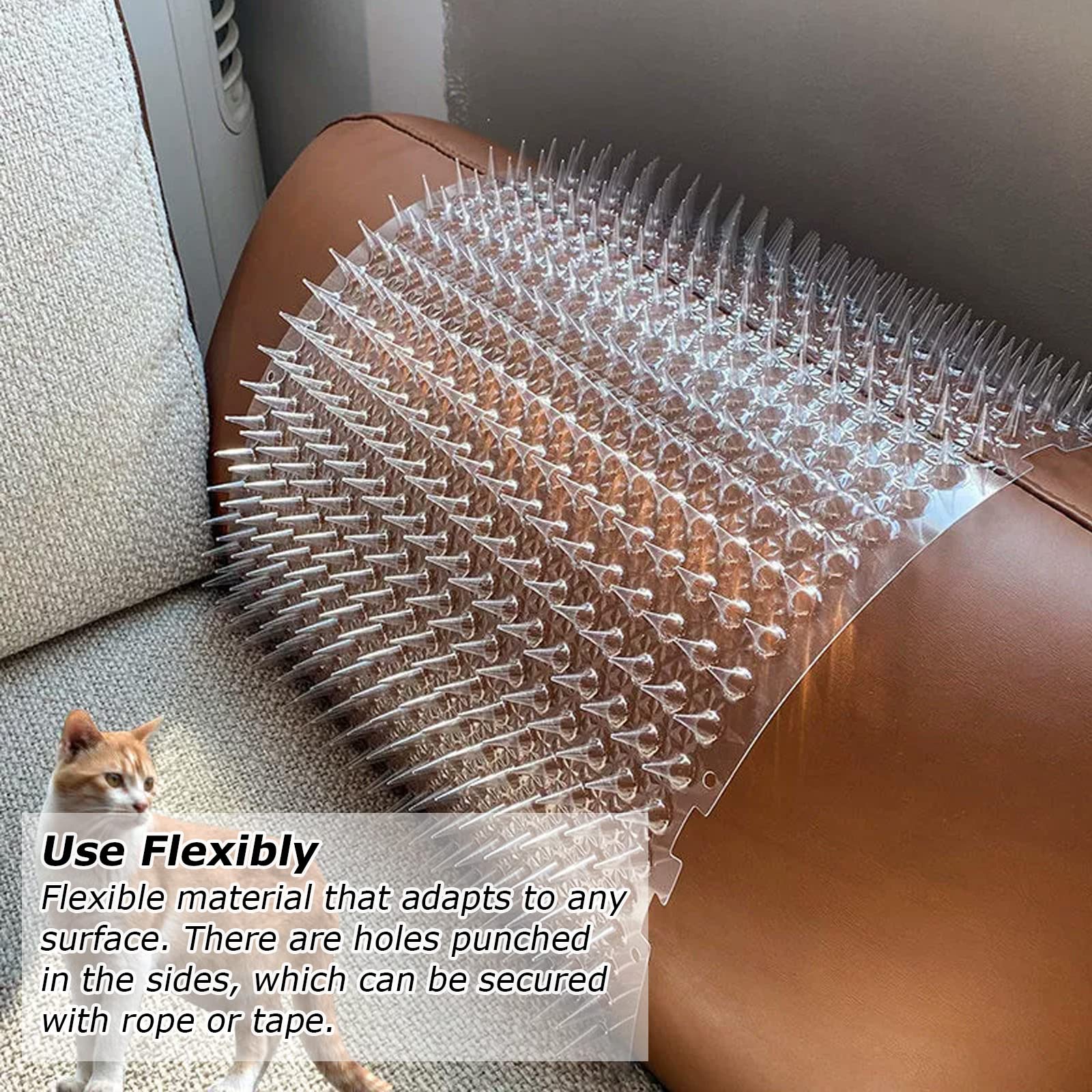 ASelected 12 Pack Cat Deterrent for Counters 16x13 Inchs Cat Spike Mat Anti Cat Mat Scat Mat for Cats Dogs Keep Away Repellent Cat Barrier for Furniture Pet Cat Repellent Indoor Uses