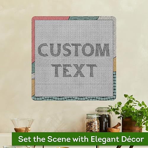 Miniatura 27 de My Sign Center - Letrero personalizado, 11 colores de fuente, 13 estilos de fuente, 4 opciones de agujero, 22 tamaños, 8 x 32 pulgadas, sin óxido,