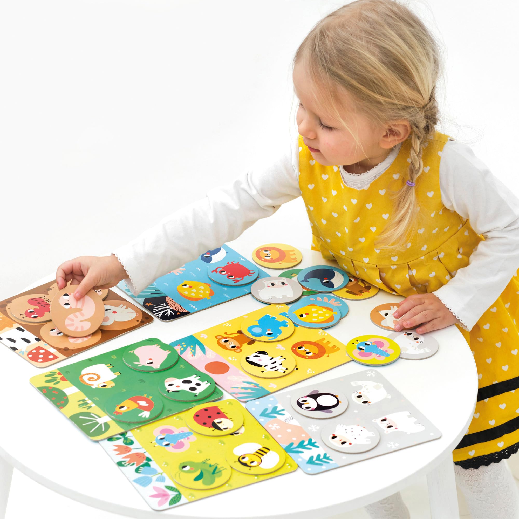 Banana Panda Let's Play Habitat Bingo 2+ - Primer Juego Educativo Educativo para niños a Partir de 2 años - coordinación Ojo-Mano, Memoria y reconocimiento de Animales