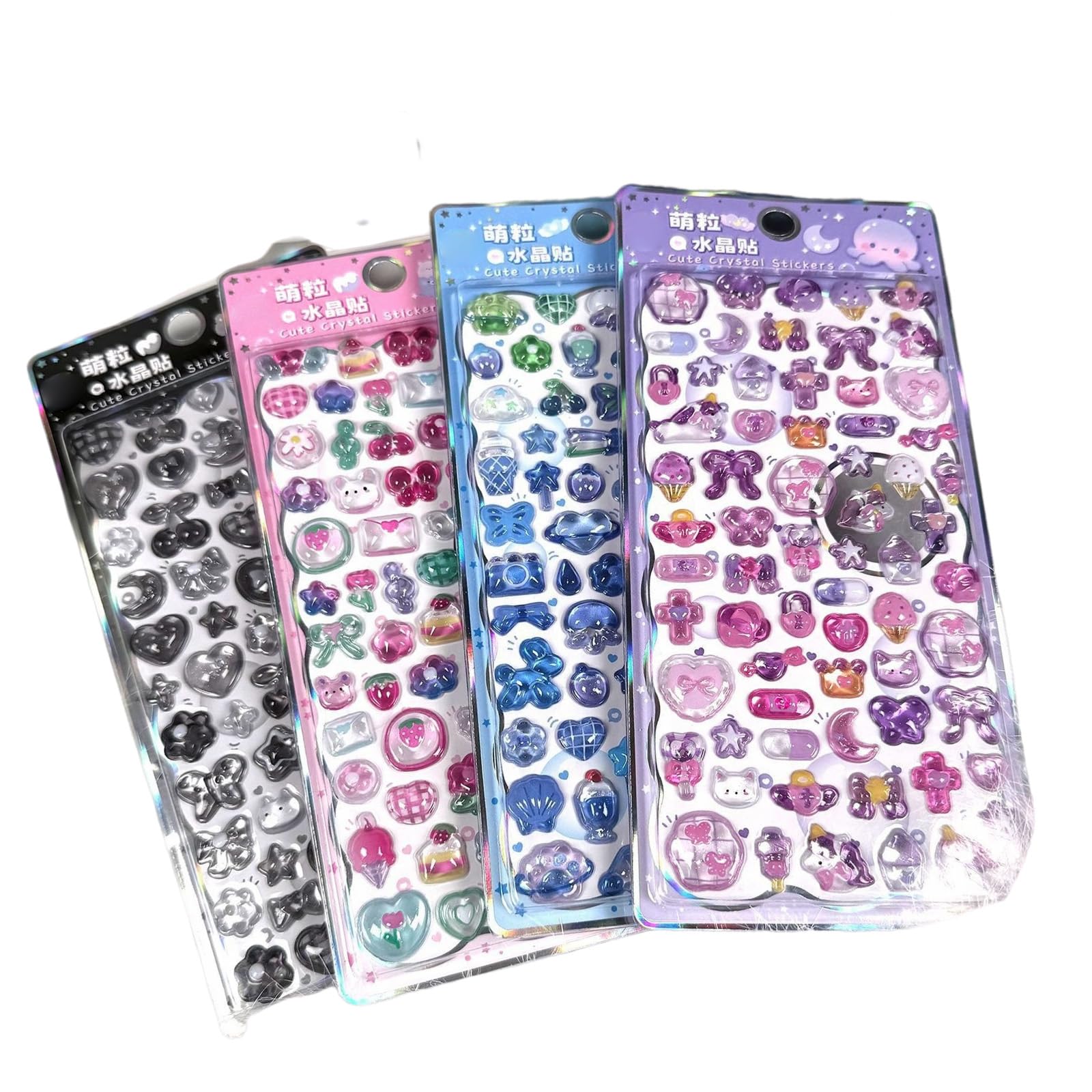 Adorable Tiny Sticker for Water Bottle, Notebook, Scrapbooking Puffier Stickers Cartoon Stickers Handcraft Adorable for Scrapbooks