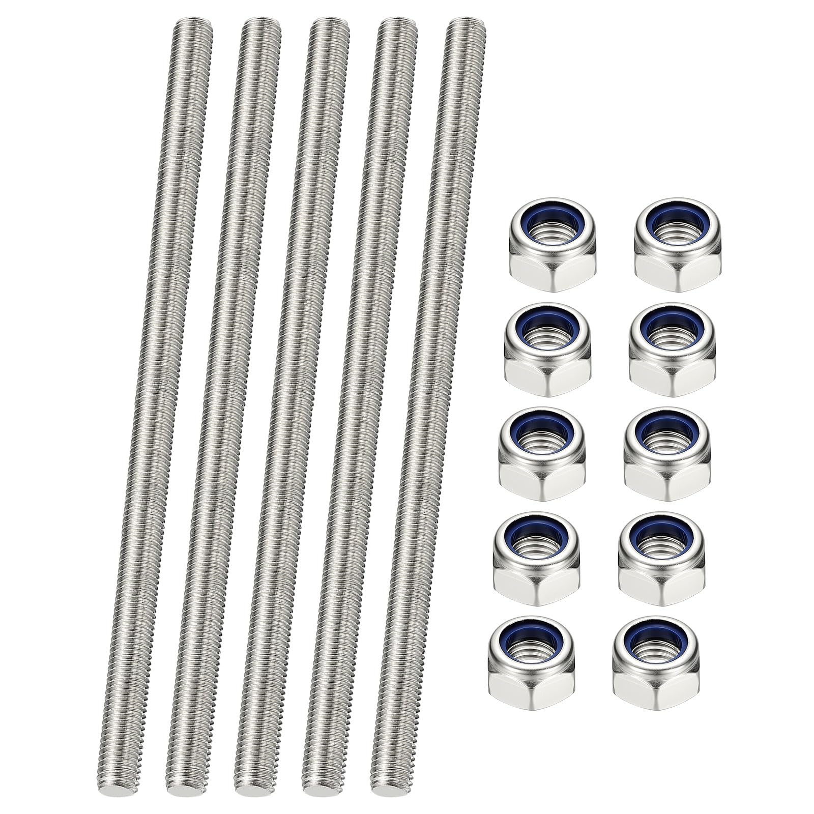 PATIKIL 5 Pcs Fully Threaded Rod