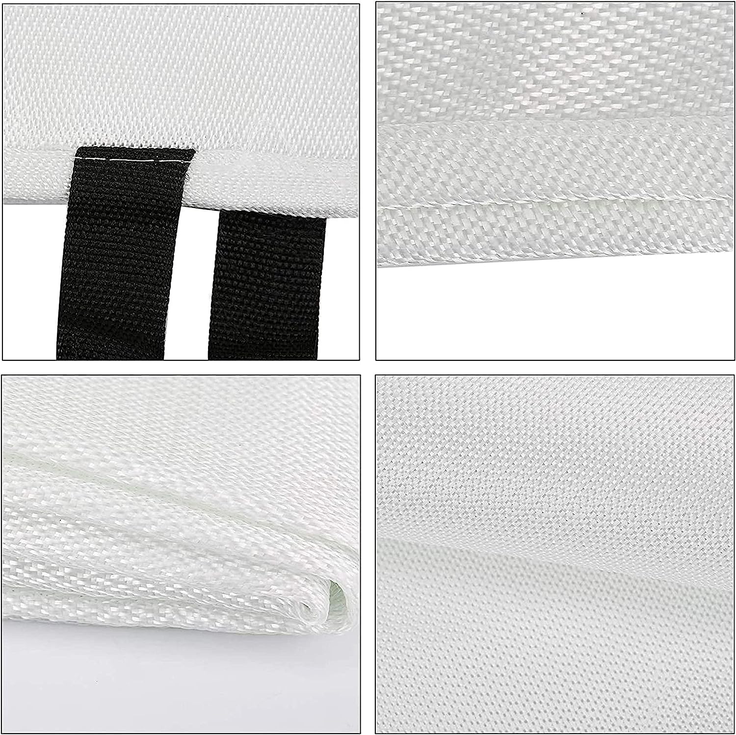 Manta ignífuga de Emergencia Mantas apaga Fuego de Fibra de Vidrio Manta apagafuegos para el hogar y la Cocina, Cocina, automóvil, Camping (4, 1.2x1.2 m)