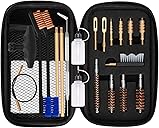 BOOSTEADY Universal Handgun Cleaning kit .22,.357,.38,9mm,.45 Caliber Pistol Cleaning Kit Bronze Bore Brush and Brass Jag Adapter