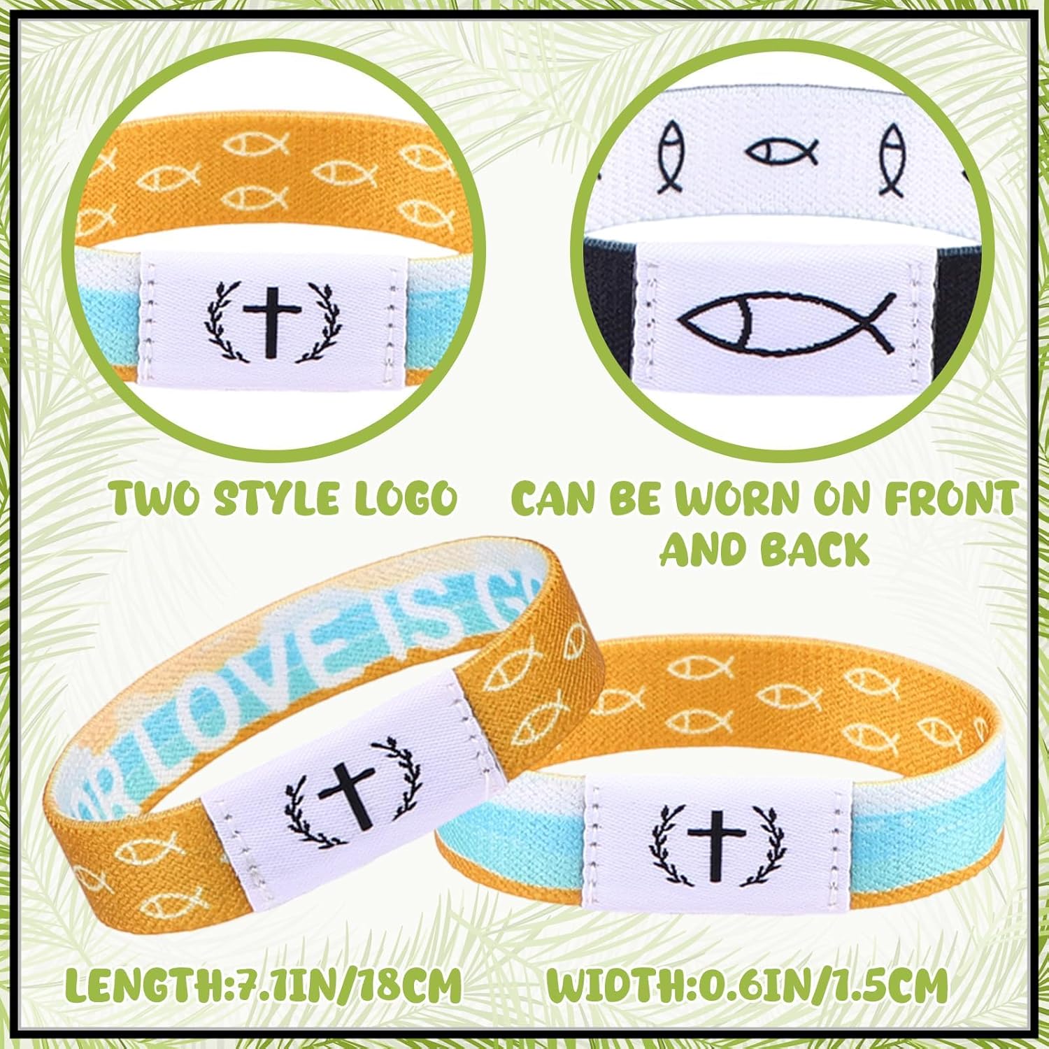 16 Pack Daily Wearable Bible Verse Scan Bracelets with NFC 8 Designs Inspirational Tap to Pray Bracelet Spiritual Quotes Religious Elastic Christian Wristband Gifts for Women Men Teens Birthday - Image 2