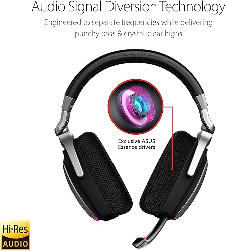 Miniatura 3 de ASUS Auriculares para juegos ROG DELTA Auriculares con micrófono y ESS Quad-DAC de alta resolución Auriculares para juegos compatibles para PC Mac