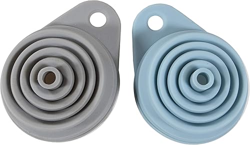 Miniatura 2 de Simply Served Embudos plegables, estándar, gris y azul