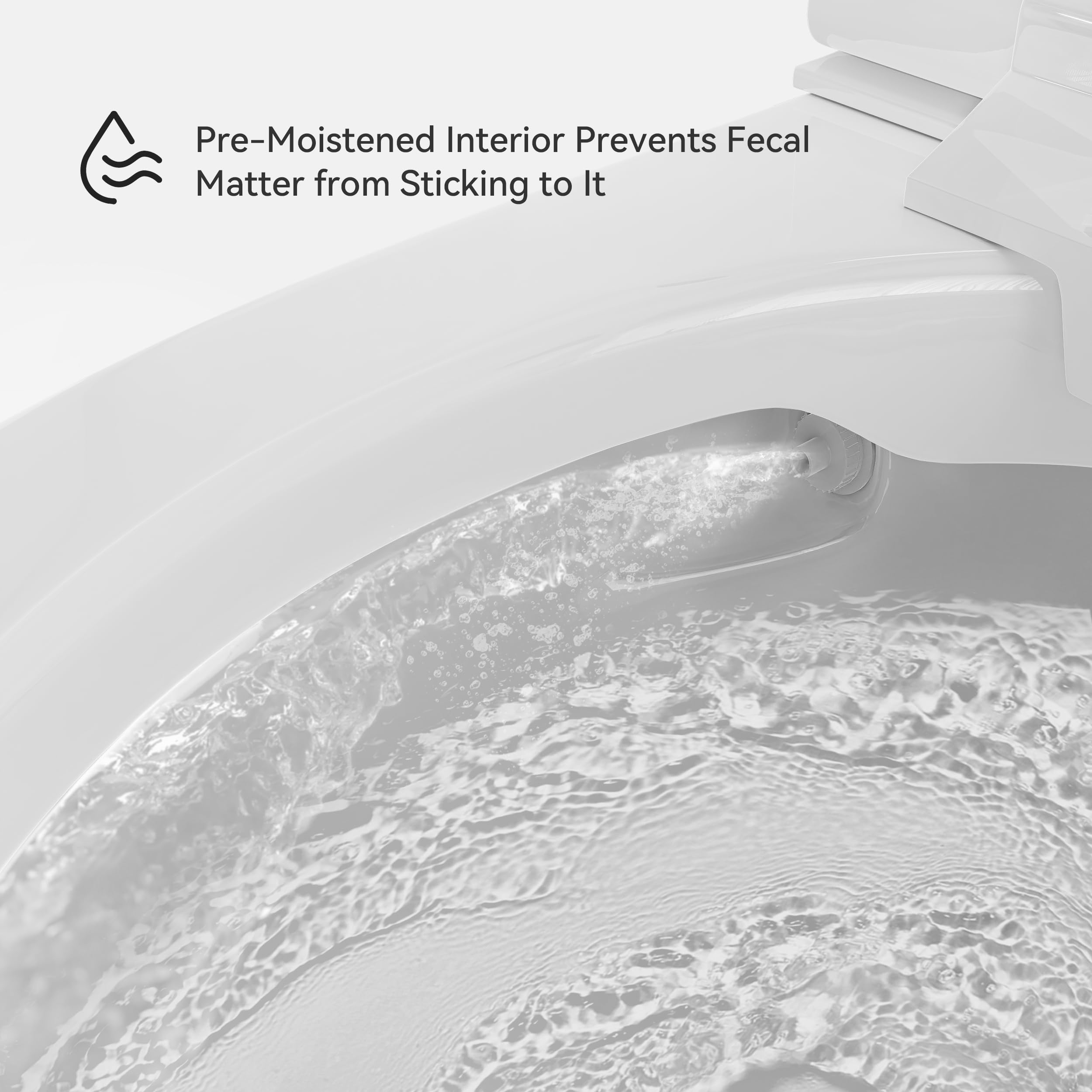 Homary Toilette Intelligente avec Réservoir Intégré, WC Japonais Couvercle entièrement Automatique sans Limitation de Pression d'Eau, Siège Chauffant et Séchage, Sortie Horizontale - WYQ14L1955