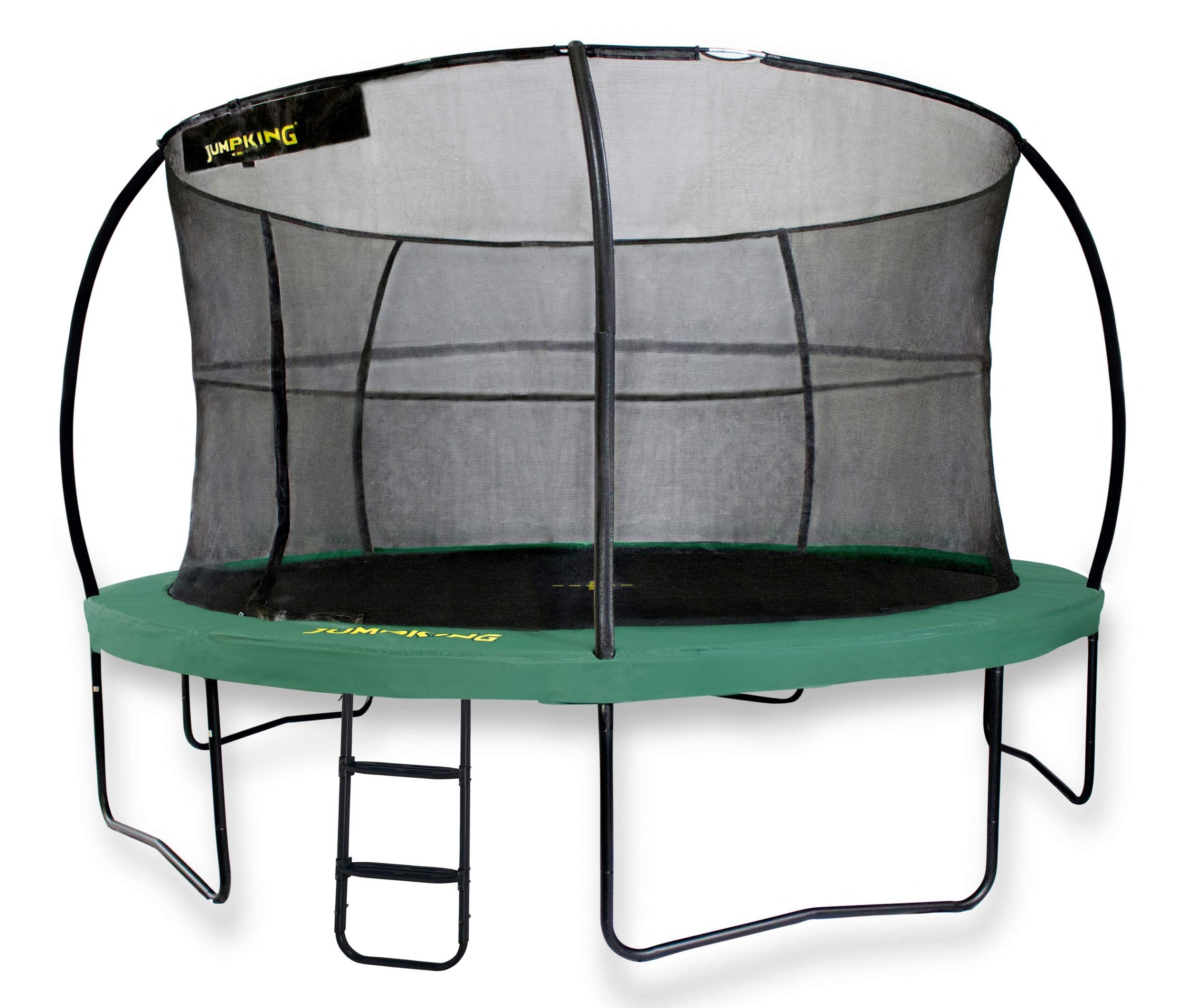 trampoline with net and ladder JumpPod Deluxe305 cm green (2017)