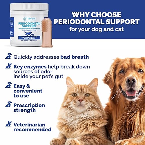 Miniatura 7 de Soporte PERIODONTAL: cuidado dental para perros y gatos. Elimina el mal aliento, la placa y el sarro. Promueve dientes y encías saludables. Extra