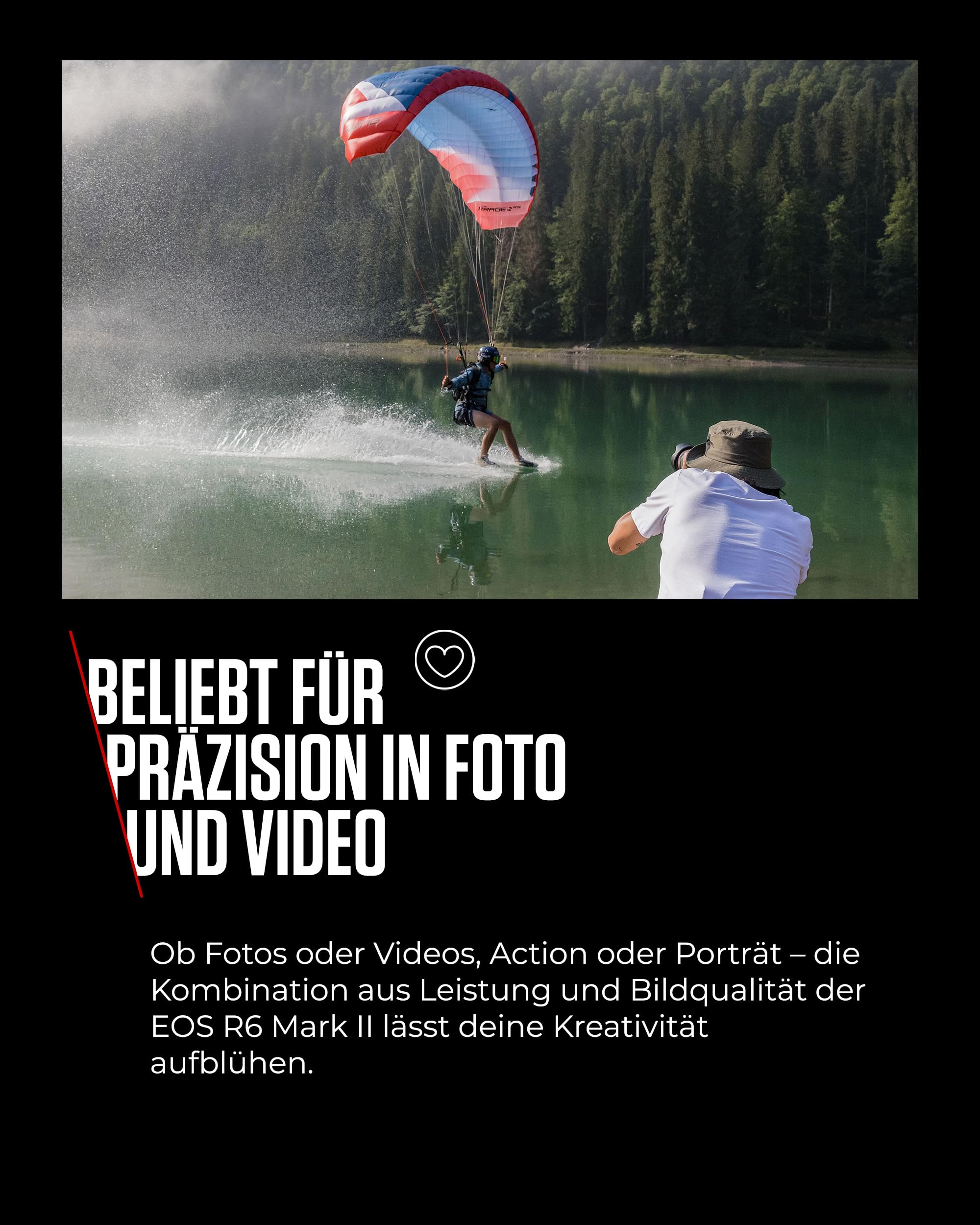 Canon EOS R6 Mark II Systemkamera Spiegellose Vollformat 4K Video 40 Bilder/Sekunde Wi-Fi Bluetooth