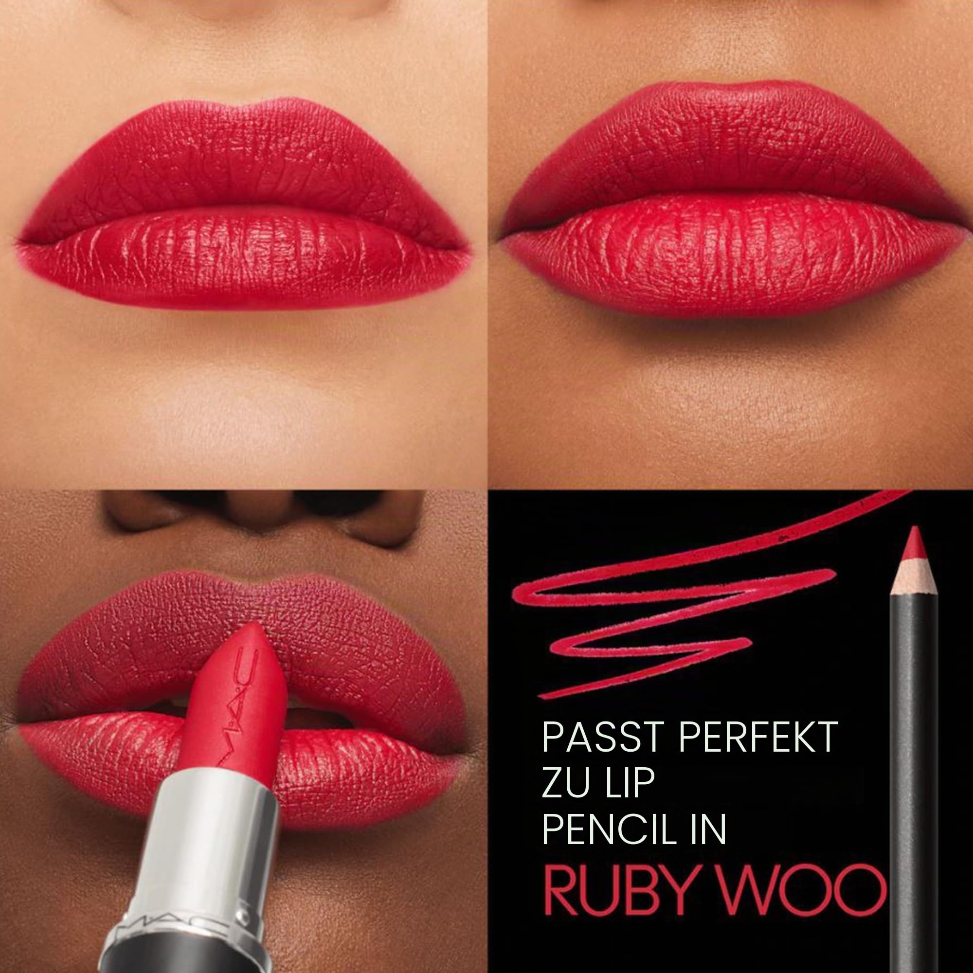 MAC Macximal Silky Matte Lipstick - Ruby Woo 3,5 g