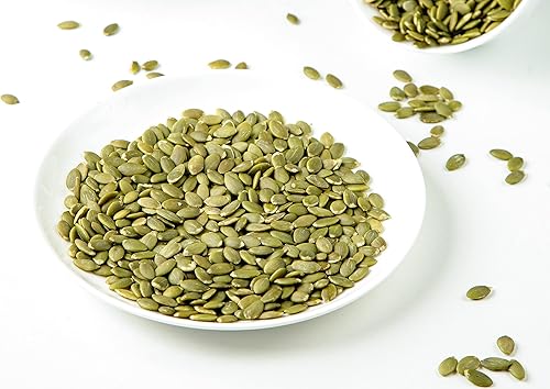 Miniatura 5 de Semillas de calabaza germinadas orgánicas con sal del Himalaya 8 onzas sin OMG ligeramente saladas crudas aptas para keto y paleo veganas a granel