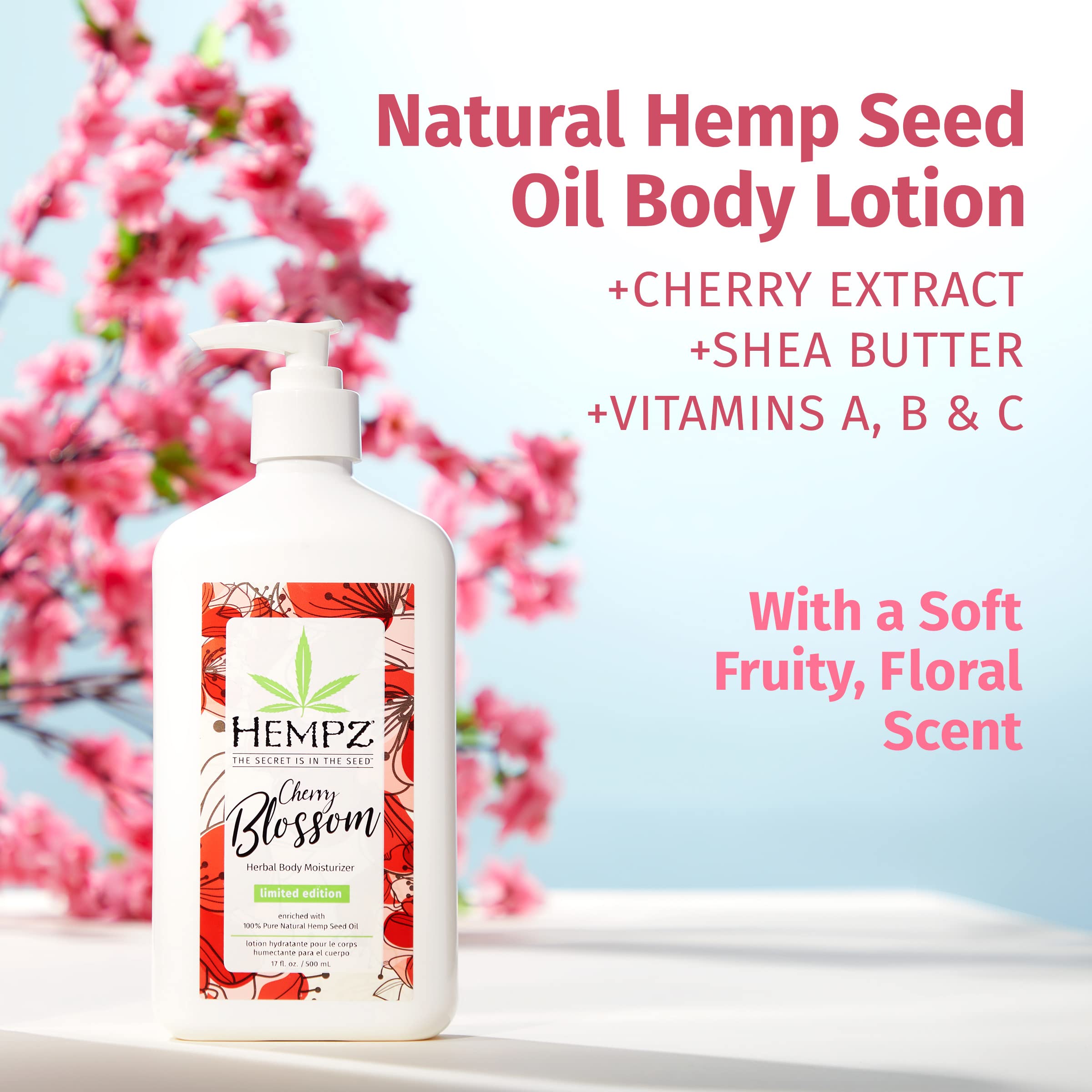 Amazon.com : Hempz Body Lotion - Cherry Blossom Limited Edition