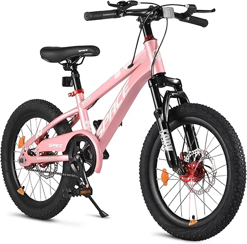 Bicicleta para niños de 18 y 20 pulgadas para niños y niñas, con asiento ajustable y freno de mano, bicicletas para niños de 7 a 13 años
