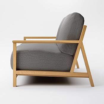 Amazon｜無印良品 ソファ本体木製フレーム用カバー 綿帆布 杢グレー