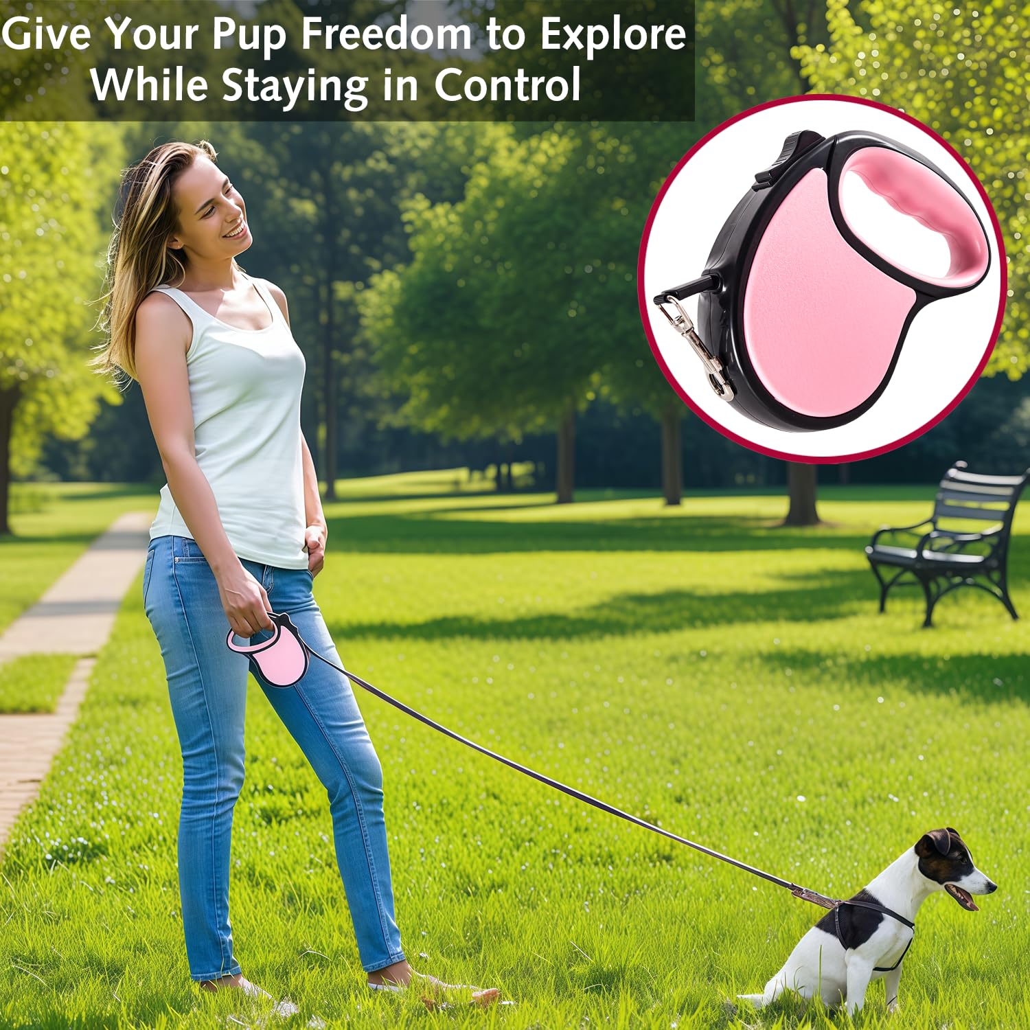 Retractable Dog Lead 5M Heavy - Image 2