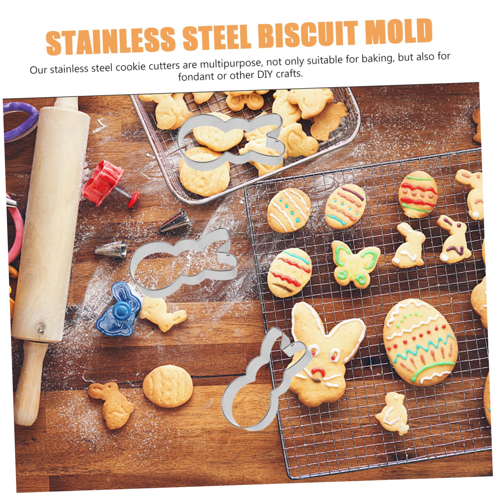 Cabilock 4 Juegos Cortador De Galletas De Conejo Cortador De Galletas De Bebé Cortadores De Galletas Fantasmas Kitchen Gadgets Moldes Para Galletas Molde Pequeño Para Galletas 6 Piezas * 4