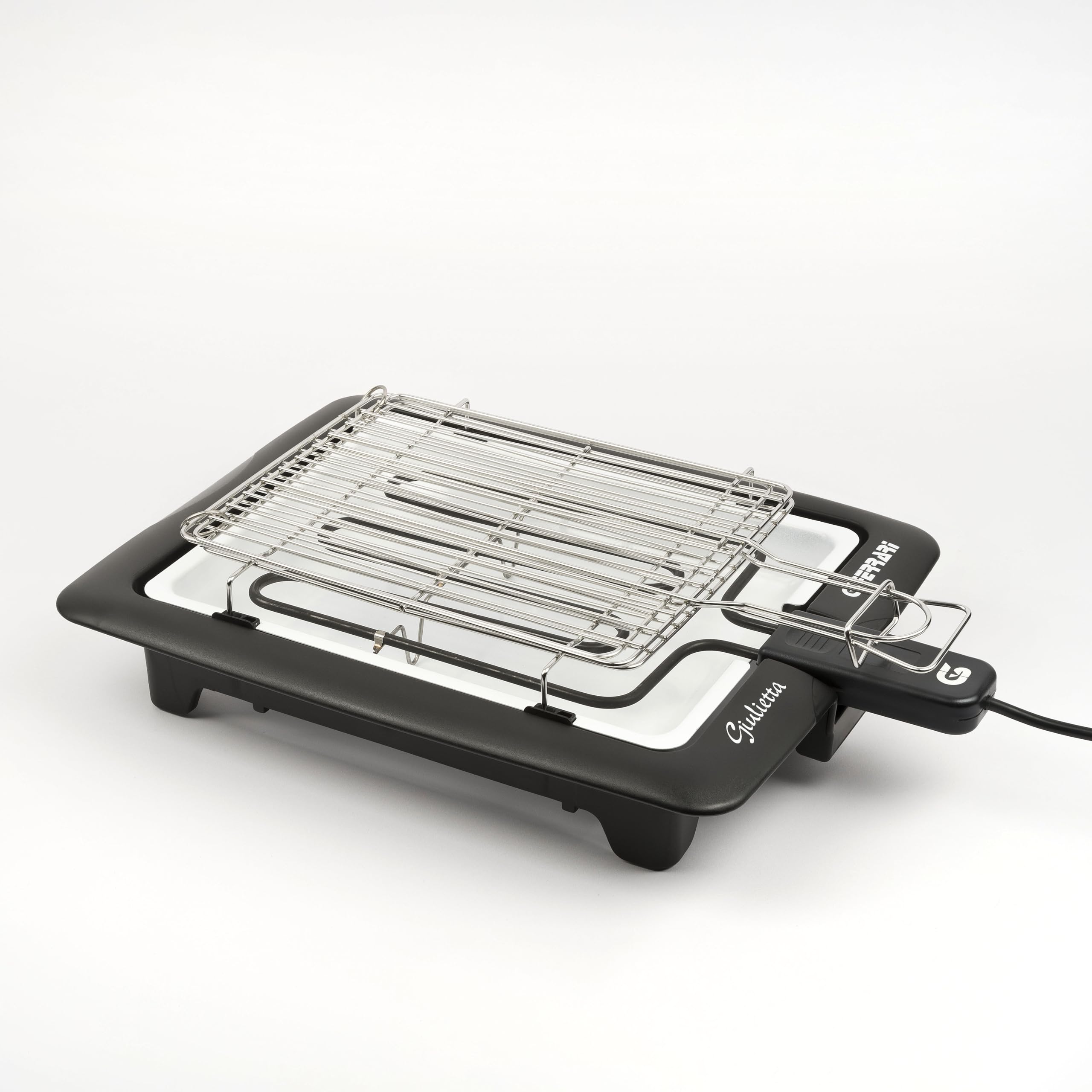 G3 Ferrari G10024 Giulietta Barbecue Elettrico 2000 W Griglie Inox 31 x 25 cm Nero