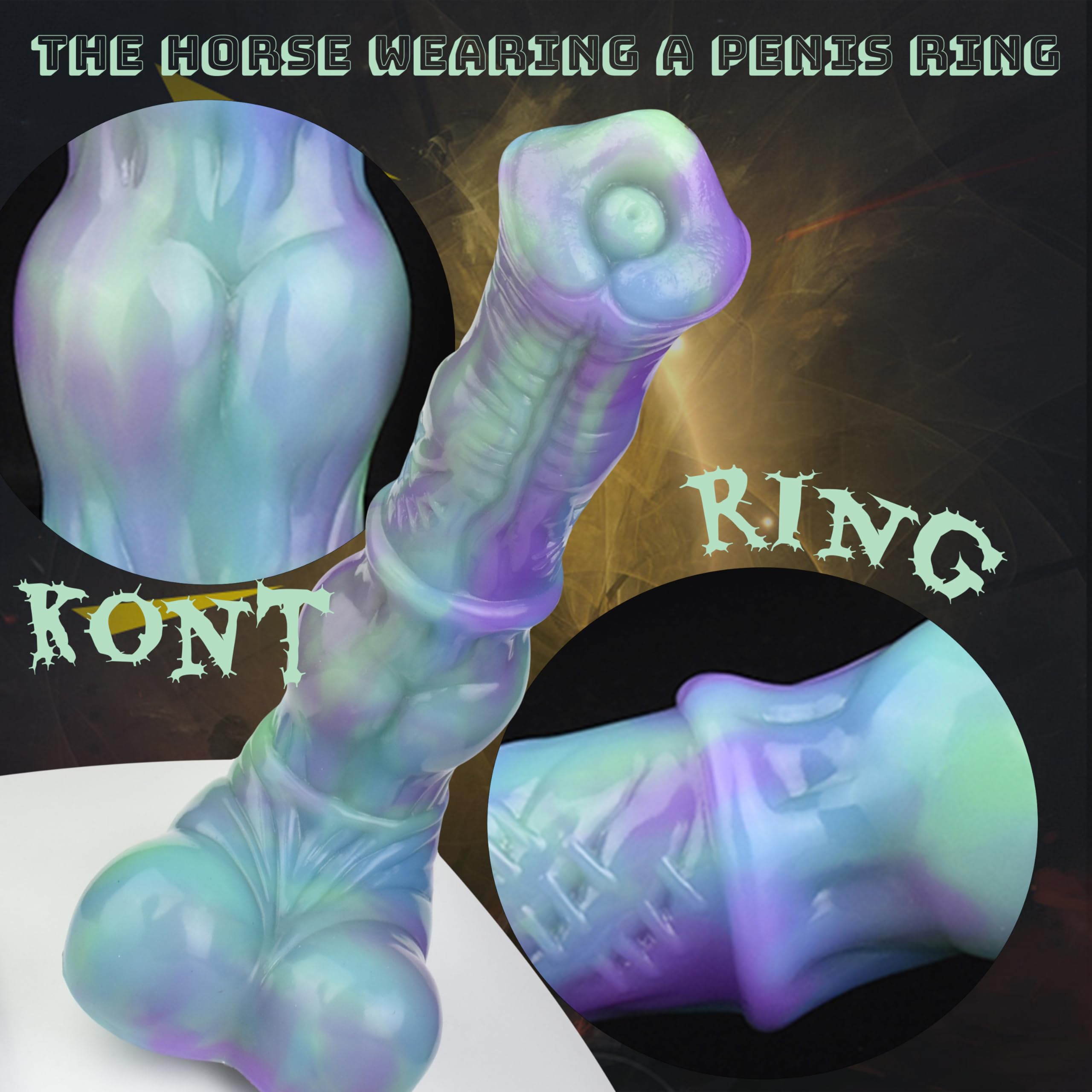Knot Horse Dildo 9.8 Inch Soft Colorful Silicone Fantasy Dildo Suction Cup XL g Spot Thick Realistic Animal Fake Penis Dildos Large Anal Play utt Plug Women Couple Gay Adult Sex Toys & Games (B): Knot Horse Dildo 9.8 Inch Soft Colorful Silicone Fantasy Dildo Suction Cup XL g Spot Thick Realistic Animal Fake Penis Dildos Large Anal Play Butt Plug Women Couple Gay Adult Sex Toys & Games (A)